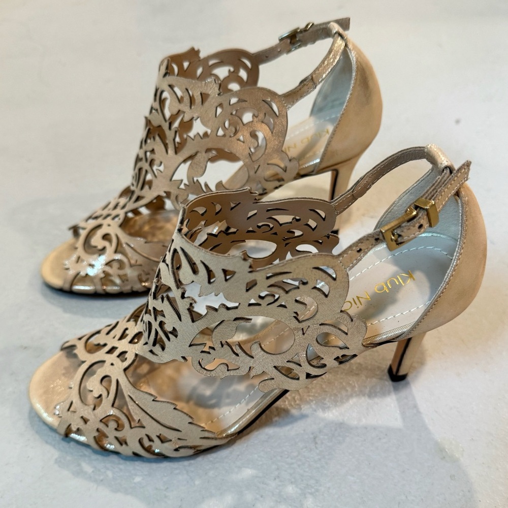 Klub Nico gold heels - Size 7 - worn once